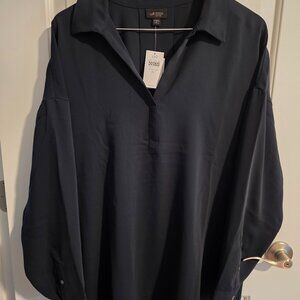 J Jill Wearever Easy Care Tunic - Dark Forest Green